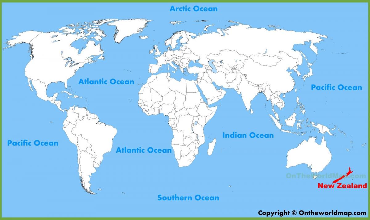 ახალი ზელანდია მდებარეობა მსოფლიო რუკა